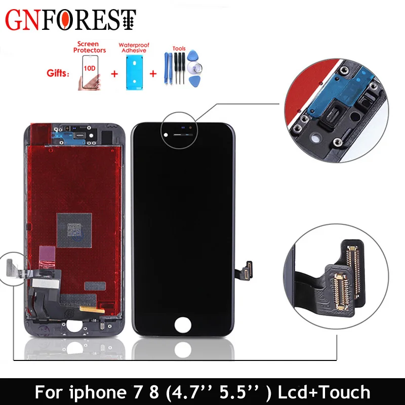 

AAAA Quality Screen LCD For iPhone 8 Screen Touch Display LCD Digitizer 8 Plus Screen LCDS Replacement