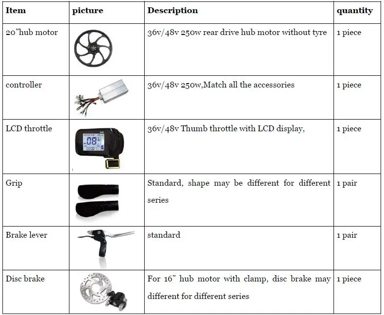 Discount Rear Drive Hub Motor With LCD throttle 20 inch electric bike conversion kit For E Scooter Bike DIY motor wheel Kit Folding 1