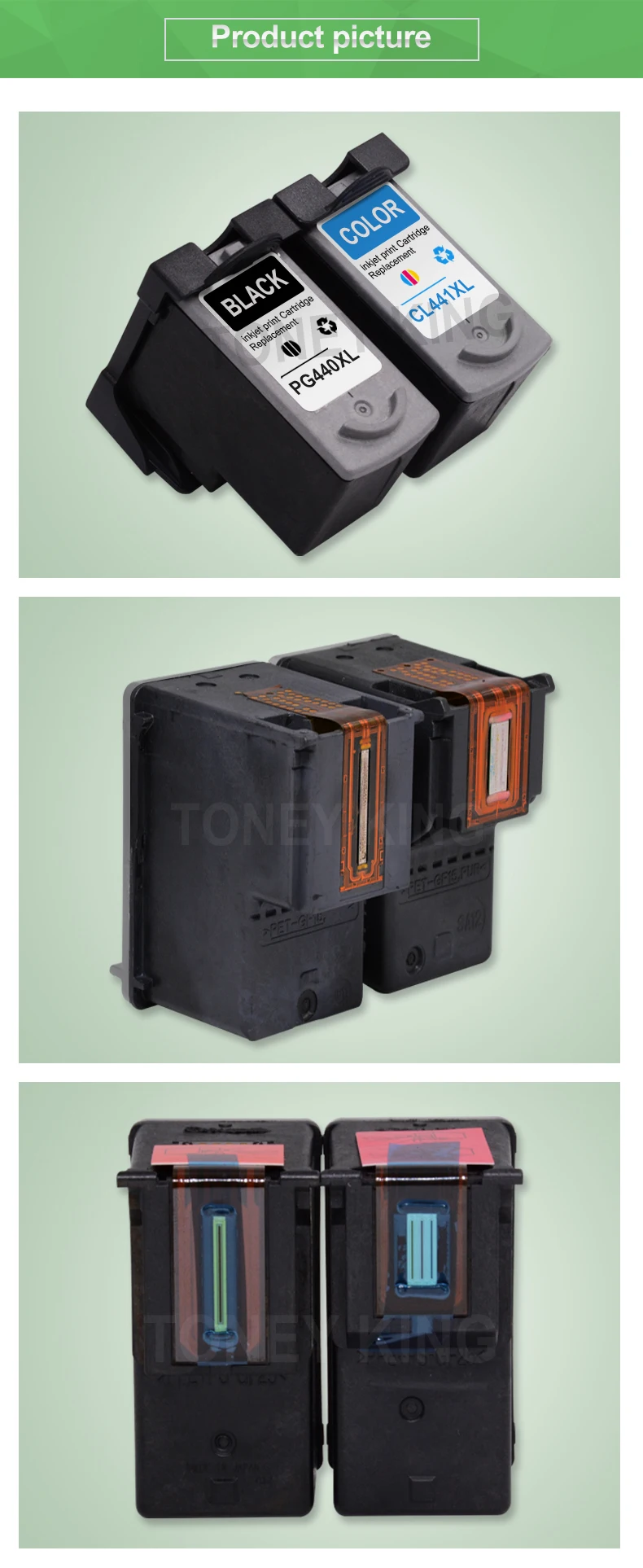 Cartucho para Canon Toney King Mg4240 Mx394 Mx474 Mx534 Etc Mg2240 Mg3140 Mg3240 3 Cheap Cartuchos de tinta