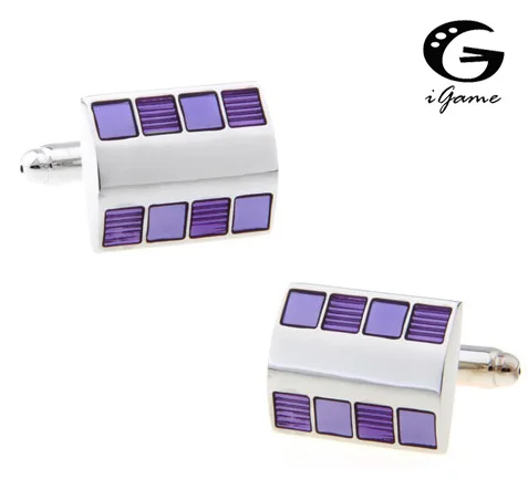

iGame Designer Cuff Links Copper Purple Design Free Shipping