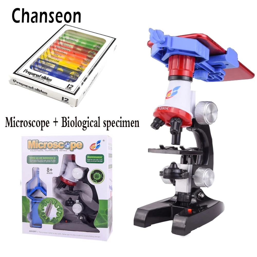 Buy Microscope Kit Lab With phone holder LED School