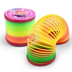 Магия Пластик Slinky Радуга Весна Красочные Детские забавные classictoy розыгрыш