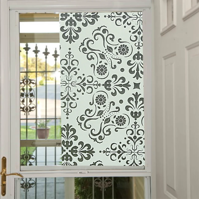 Пленка для дома стекло окно уединение пленка витражный эффект зеленый лист