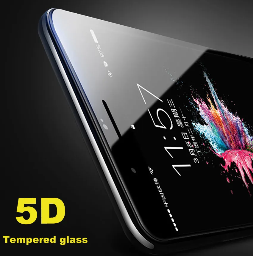 5D изогнутое закаленное стекло для iPhone 6S 6 7 8 XR XS MAX полное покрытие пленка 6sPlus 7Plus