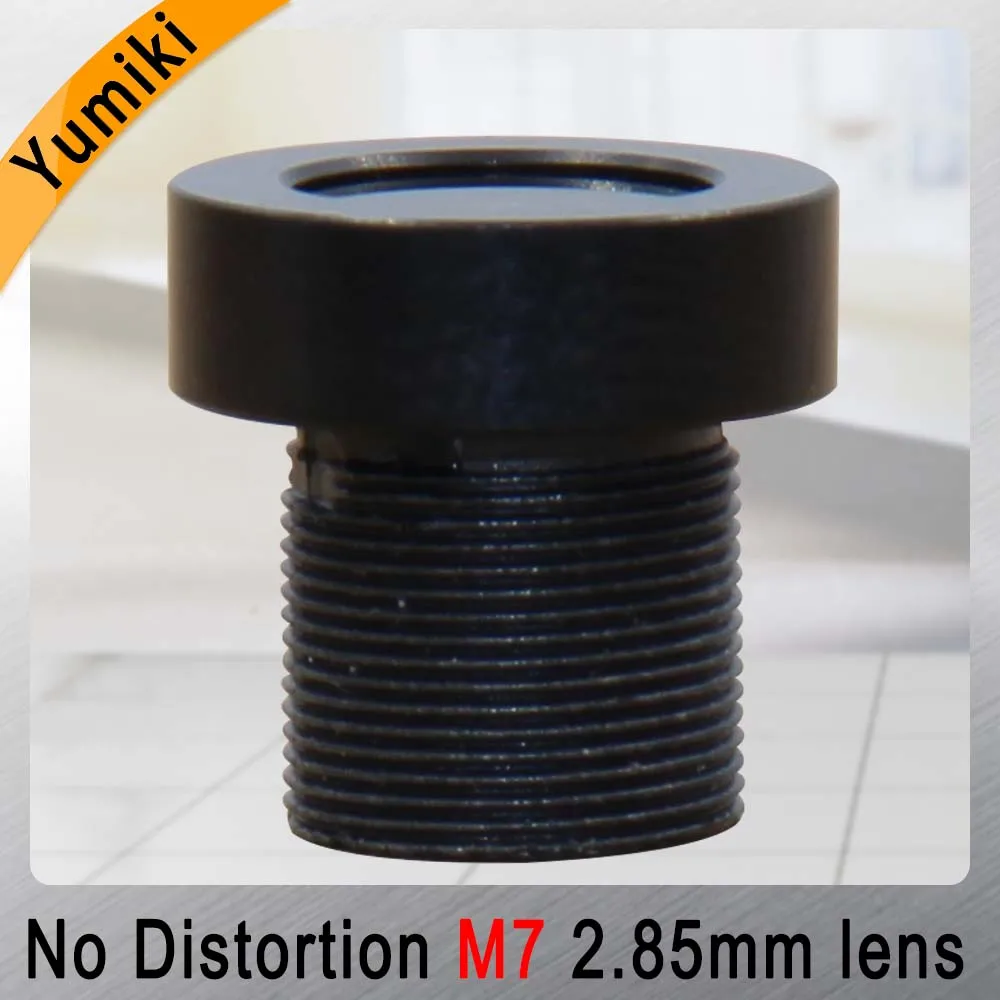 

Yumiki 2.85mm M7 Lens 1/4 Inch 5MP IR F1/2.5 No Distortion lens for cctv camera 108degree