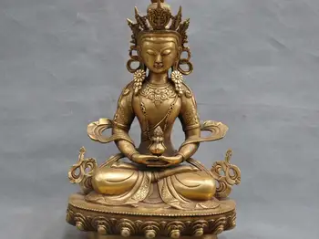 

18" Tibet Buddhism Temple Bronze Maitreya Guan Yin Kwan-yin Boddhisattva
