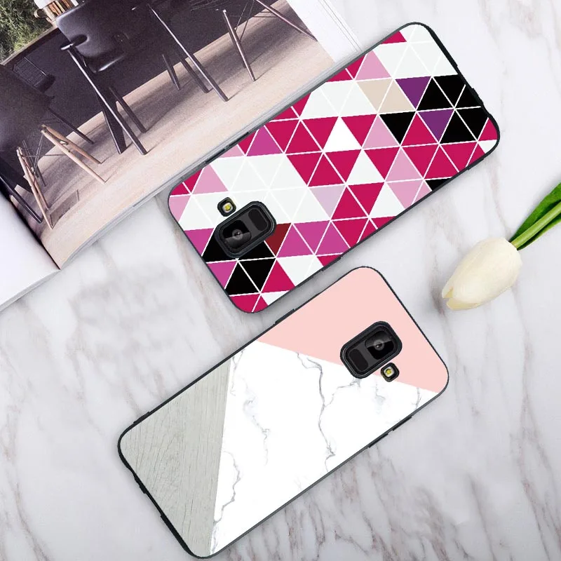 Чехол demelfu для samsung Galaxy A9 Star мягкий силиконовый чехол из ТПУ с изображением флоры
