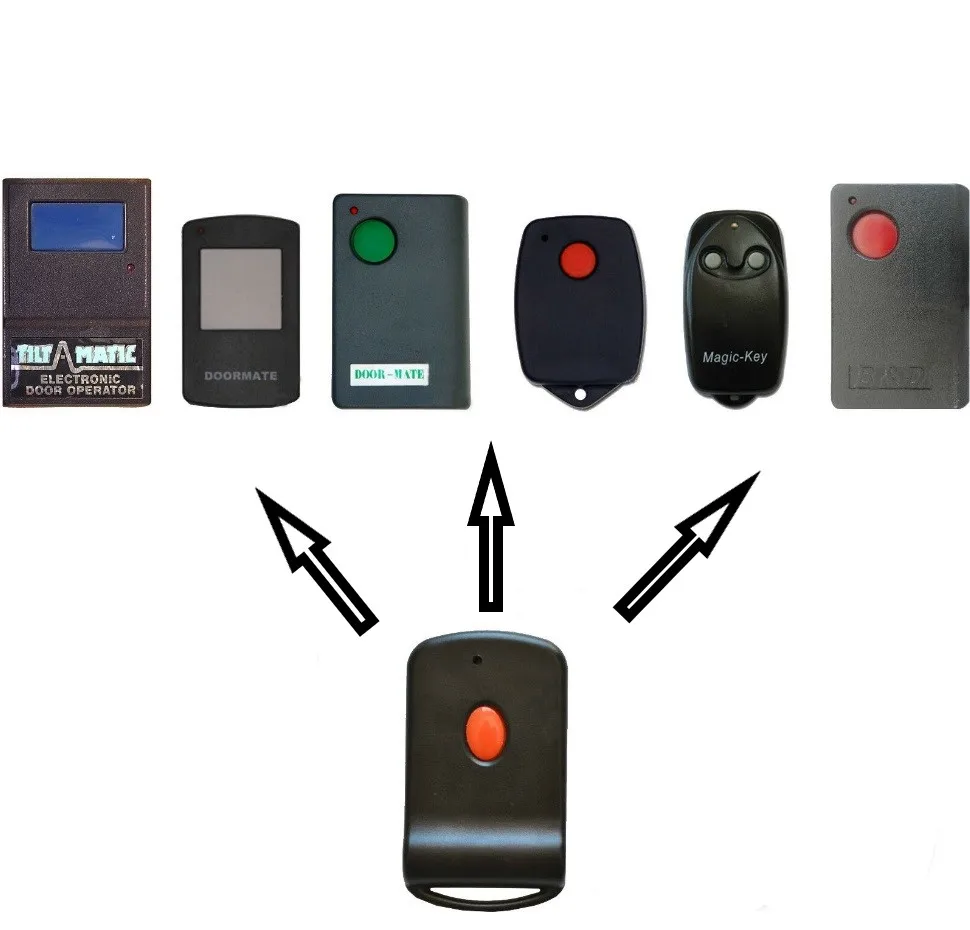 

2pcs Tiltamatic TRG306 TR300 TRV300 TRG303 Replacement 303Mhz gate door remote control