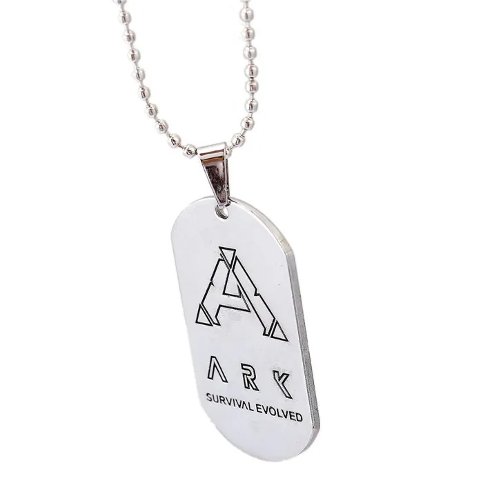 Ark Survival брелок Evolved Game Dog Tag серебристая металлическая цепочка для ключей кольцо держатель для мужчин ювелирные изделия подарки на день рождения chaviro Porte Clef