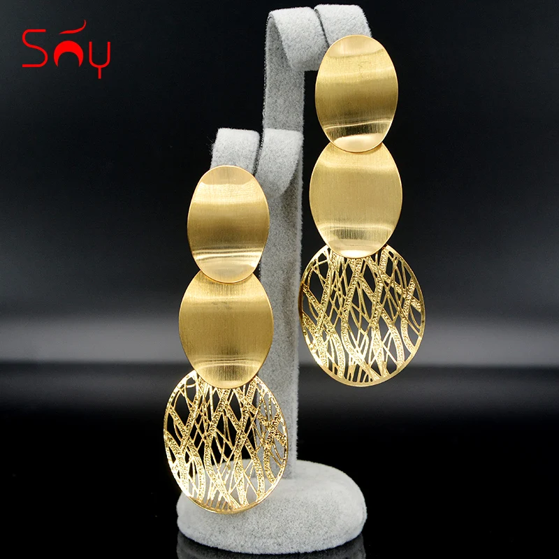 Sunny Jewelry Drop Earrings For Women Long Big 2019 Mother's Day Gift Fashion Party Wedding | Украшения и аксессуары