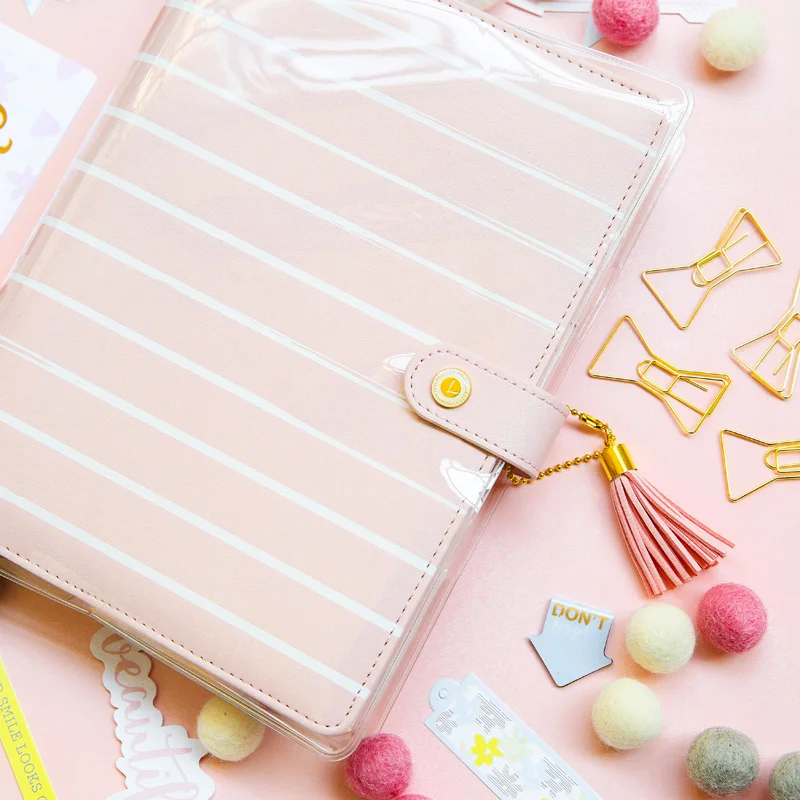Lovedoki креативный прозрачный ПВХ защитный чехол для Dokibook планировщик спиральный блокнот для стандартных путешественников блокнот канцелярские принадлежности