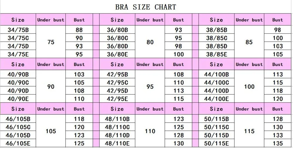 Thin plus size bra cup adjustable push up side gathering furu mm Large c cup e cup women's underwear 36E 38E 40E 42E 44E 46E BH