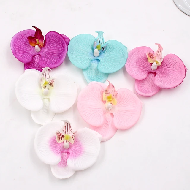 10 pz di alta qualità di Seta Orchidea Farfalla Artificiale Capolino Per La Ceri 10 pz di alta qualità di Seta Orchidea Farfalla Artificiale Capolino Per La Ceri