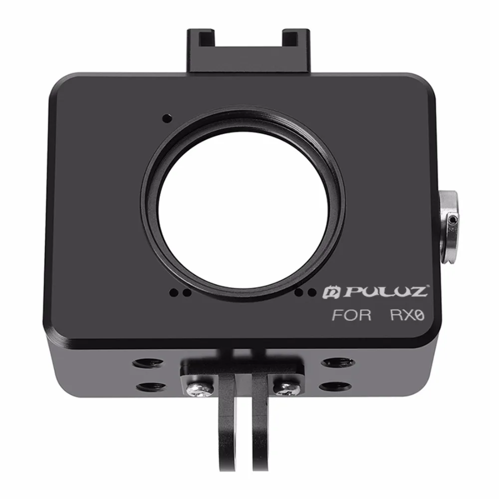 PULUZ для sony RX0 Корпус в виде ракушки ЧПУ Алюминий сплав Защитная клетка с ультратонкой оправой 37 мм УФ-фильтр объектива и опорное крепление и винт