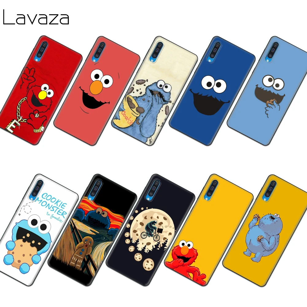 

Lavaza Elmo Cookie Monster Soft TPU Case for Samsung Note A3 A5 A6 A7 A8 A9 8 9 J6 A10s A20s A30s A40s A50s 10 A70 Plus