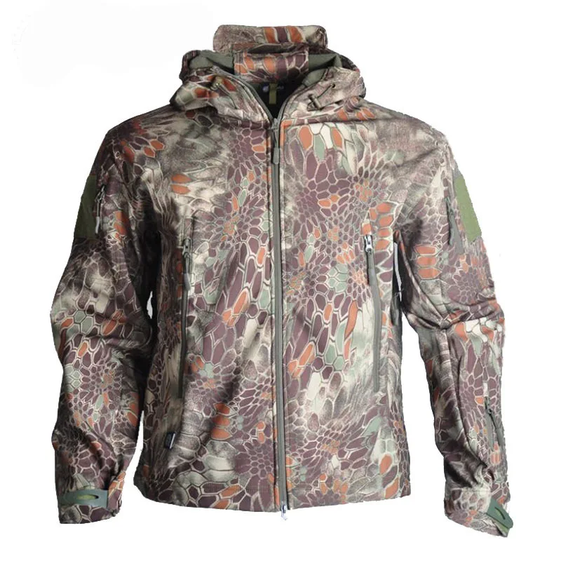 Тактическая софтшелл TAD охотничья одежда мужская военная форма Кемпинг походные костюмы уличная камуфляжная ветрозащитная куртка или брюки - Цвет: Jacket 10