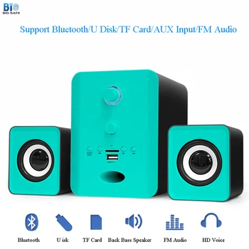 

Wired Computer Speaker Bluetooth Wireless Speakers for Laptop Notebook Bass Music Sound TF Card U Disk Subwoofer Speakers