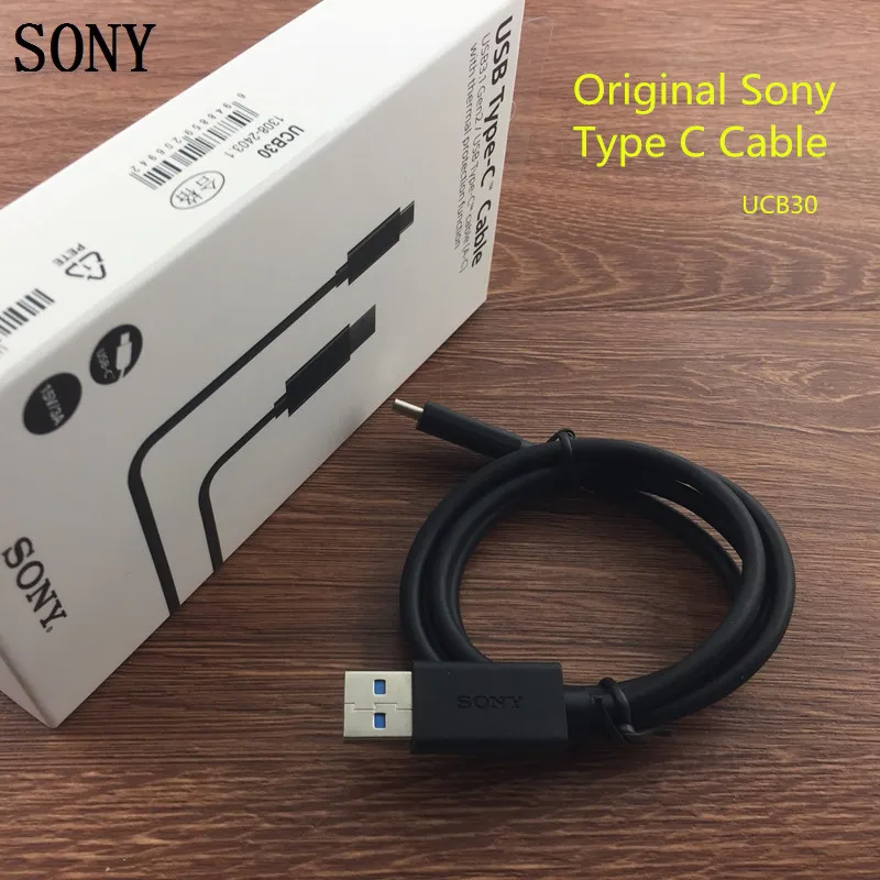 Original SONY 3A USB Type C data Cable UCB30 100CM fast quick charging