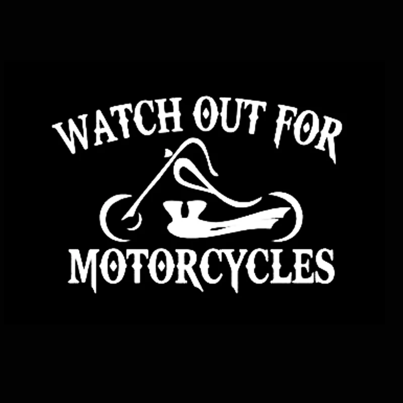 Watch Out For Motorcycles Chopper Vinyl Decal Sticker CUSTOMsticker