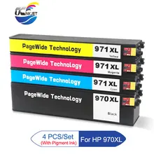 Compatible Ink Cartridge With Ink For HP 970 971 970xl 971xl For Officejet Pro X451dn X451dw X551dw X476dn X476dw X576dw 970 971