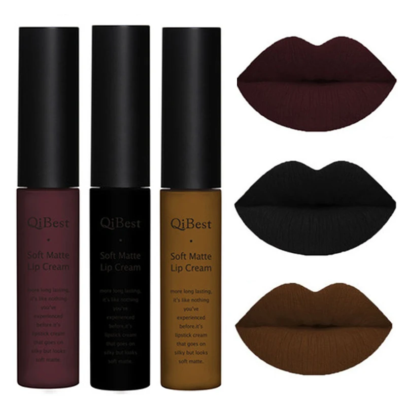 

Brand Makeup Long Lasting Lip Gloss Lot Matte Liquid Lip Stick Pencils Waterproof Velvet Matte Lips Lipstick Set Cosmetics