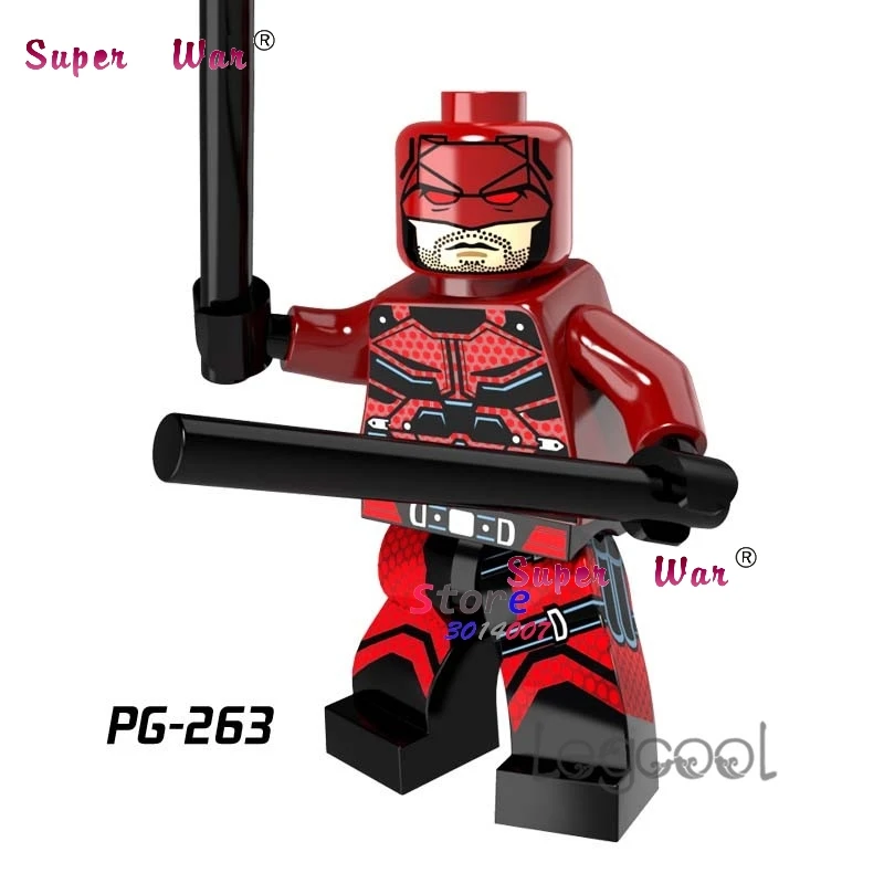 

1PCS model building blocks action figures starwars superheroes Daredevil Bricks kits Christmas hobby diy toys for children gift