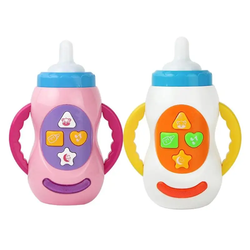 Младенческой малыша безопасный моделирование музыкальный звук бутылочку Дети Развивающие игрушки для детей подарок (внутренний ключ Цвет