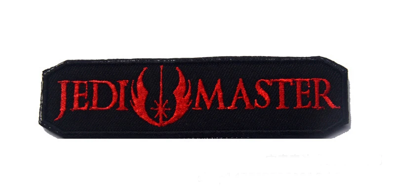 STAR WARS JEDI MASTER Patch Embroidered Tactical Morale Hook Swat Badge A