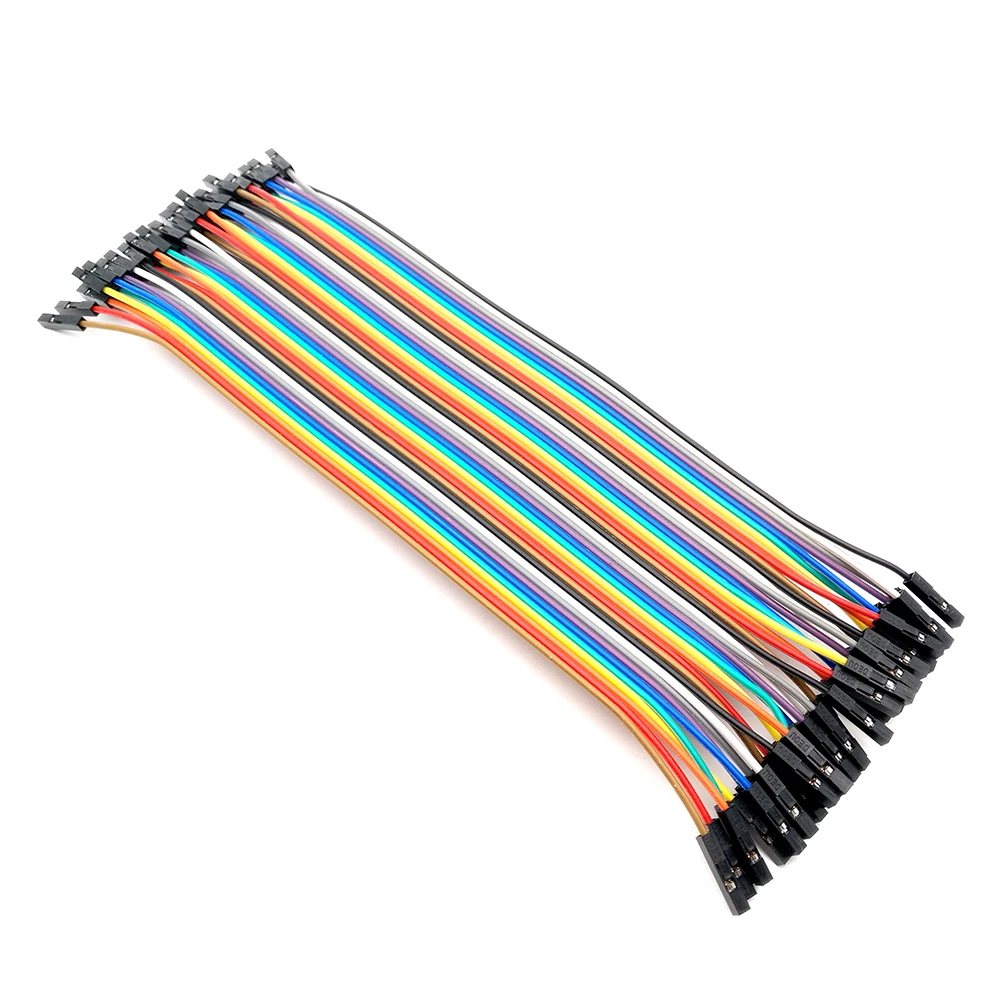 

Dupont line 40pcs 20cm female and female jumper wire Dupont cable Color Breadboard Cable