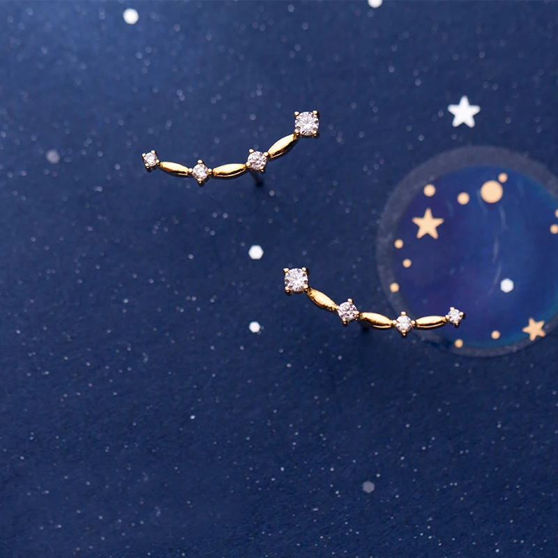 MloveAcc Аутентичные 925 пробы серебро ослепительная улыбка серьги гвоздики для женщин Brincos модные серьги ювелирные изделия Brincos