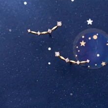 MloveAcc Аутентичные 925 пробы серебро ослепительная улыбка серьги гвоздики для женщин Brincos модные серьги ювелирные изделия Brincos