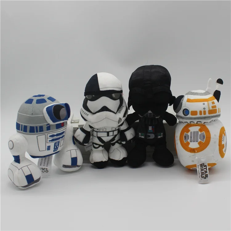 

1 piece 15-20CM star wars BB-8 r2-d2 DARTH Vader Imperial Stormtrooper Plush Toys Doll For kids Gifts&birthday