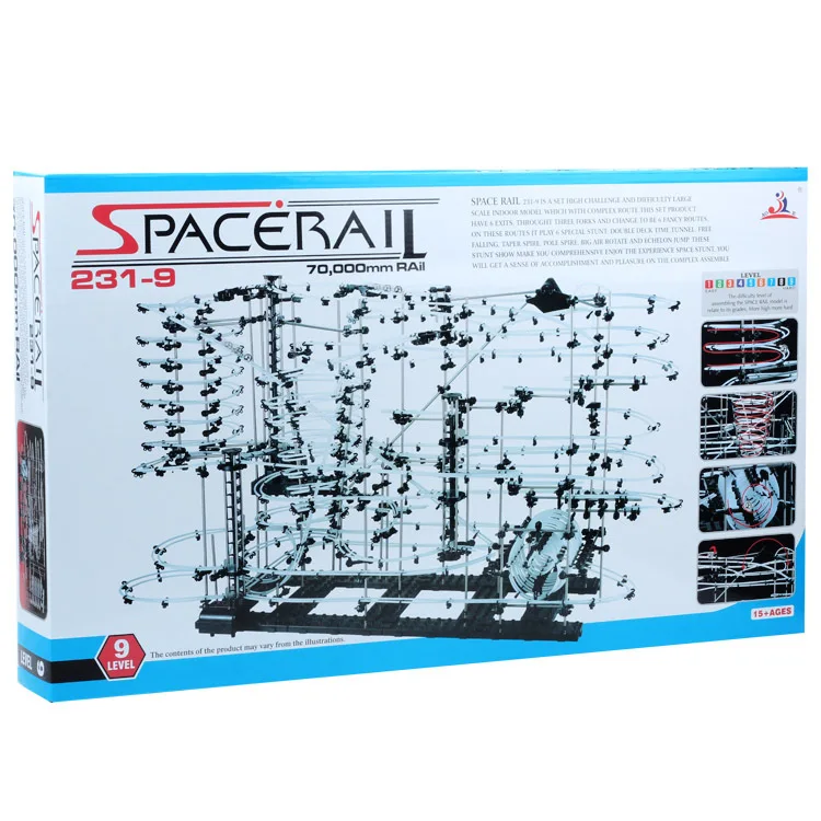 Space Rail King#231-9 классические американские горки уровень-9 Intellgent Chanllenging DIY игрушки и строительные блоки в качестве подарка