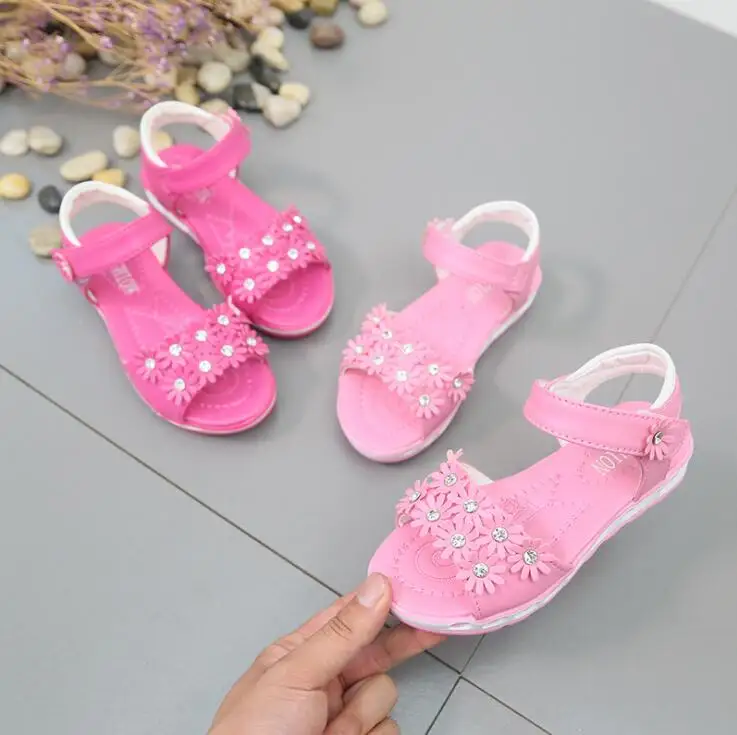 

Toddler Kids Baby Girls Sandals Summer Floral Toddler Sandals Flower Princess Beach Shoes Sandals Girls Shoes 2019