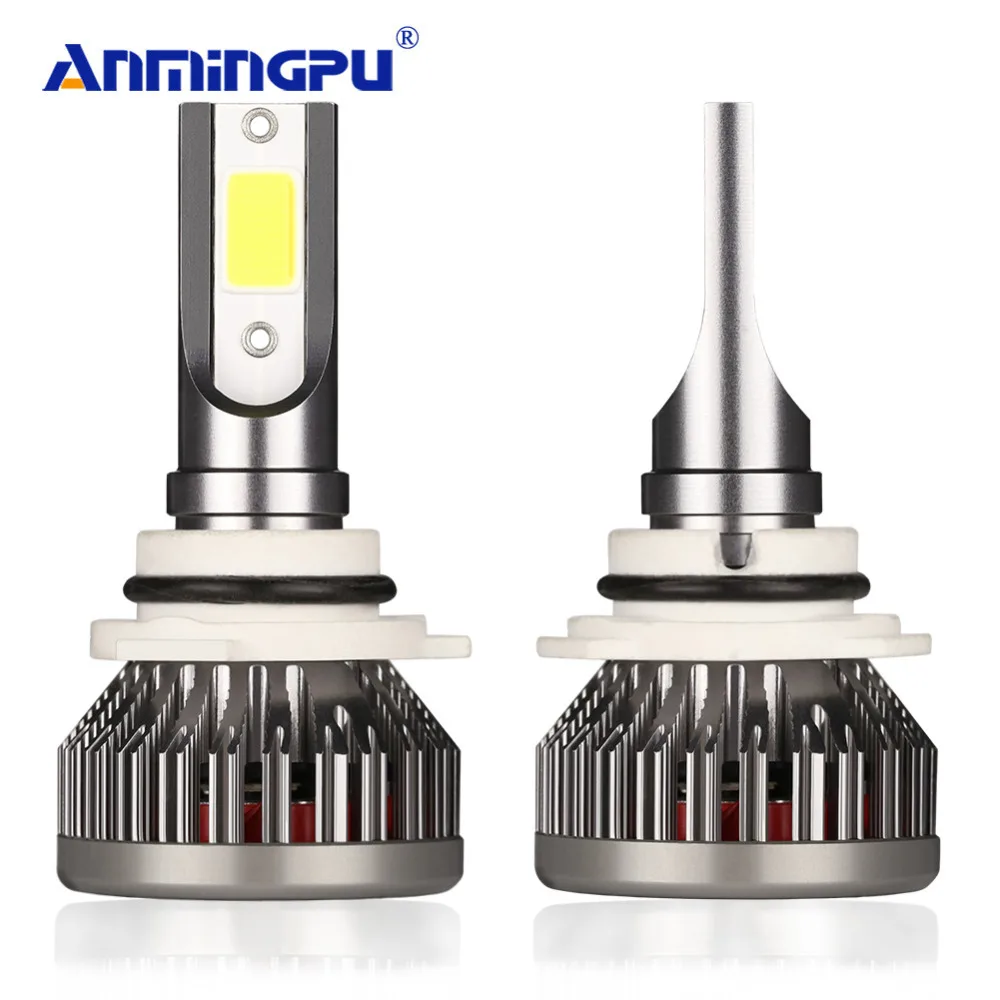 

ANMINGPU 2pcs 12000LM/Pair H7 LED H4 Headlight Bulbs H1 H3 LED 9005/HB3 9006/HB4 H11 Auto Fog Light Bulb 6500K COB Car Light