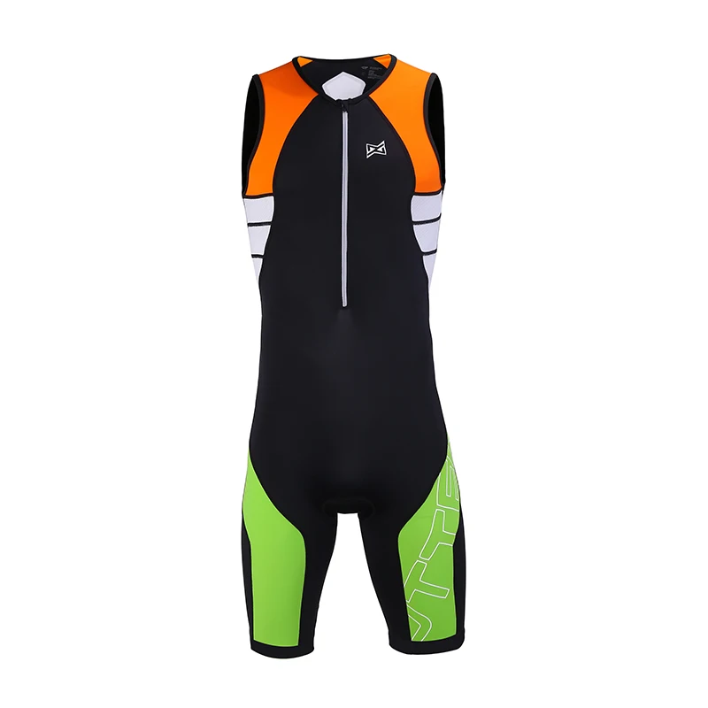 UTTER Armour A2 цельный черный и зеленый велосипедный комплект Джерси с защитой от ультрафиолета мужской костюм для триатлона без рукавов Одежда для велоспорта
