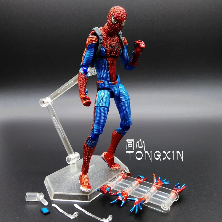 

Figma Super Hero Spider-Man Homecoming Joint Super Movable Action Figure Model Marvel Birthday Gift Toy Doll