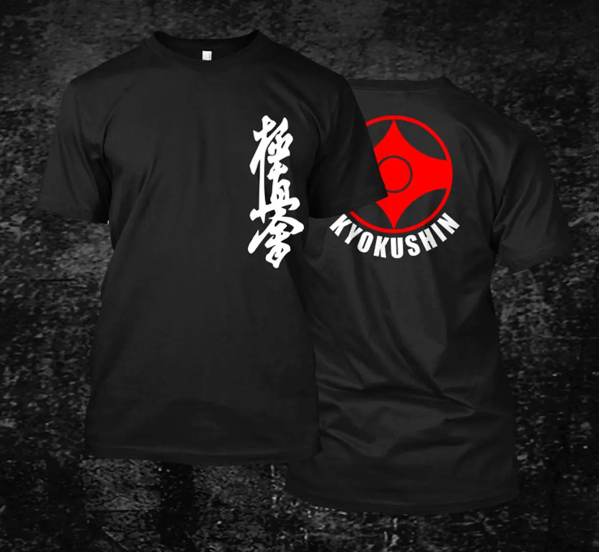 Свободная черная футболка Homme Tees Kyokushin Karate Masutatsu Oyama Karate Japan-Custom's t-shirt футболка с принтом Мужская