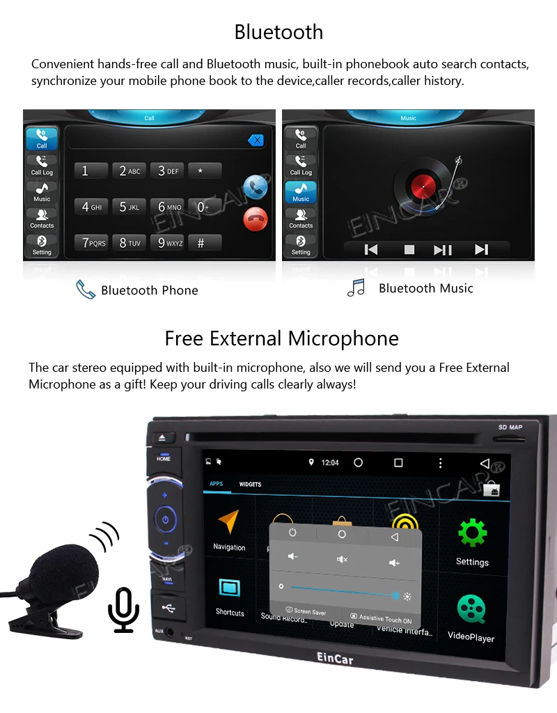 Best Head Unit Octa-Core car video Double Din Touch Screen Car DVD Player In Dash GPS Navigation Auto Radio Audio Support Bluetooth 1