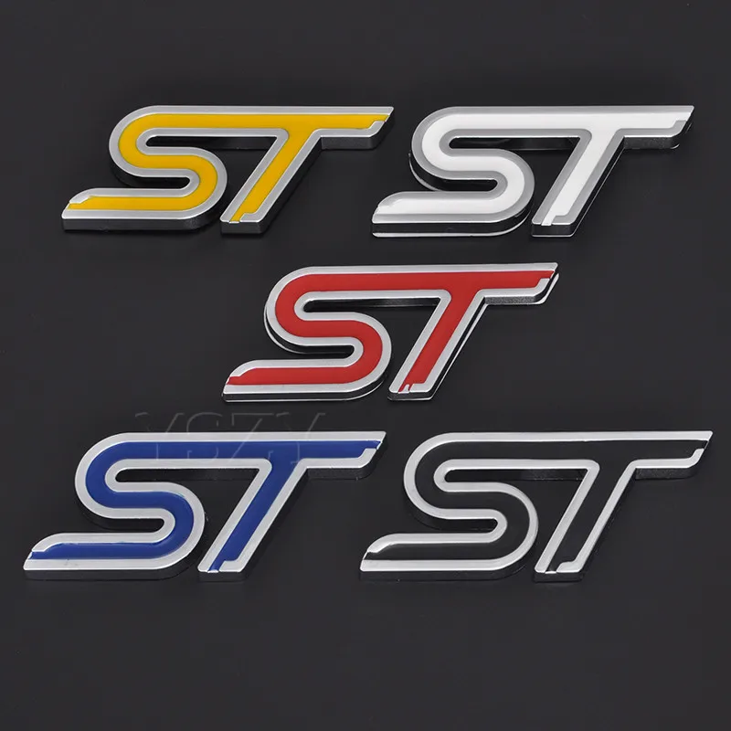 

Fashion Metal Car Sticker Sport Emblem Badge Decal For Ford Focus ST Fiesta Ecosport 2009 - 2015 Mondeo Auto Styling Accessories