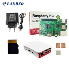 H Raspberry Pi 3 Модель B стартовый набор-Pi 3 доска/pi 3 Чехол/Европейский источника питания/16 г карты памяти/теплоотвод
