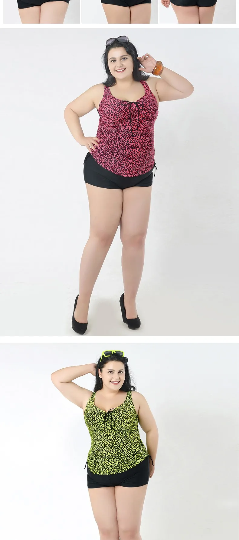 Женские Купальники большого размера пять цветов леопардовая одежда высококачественные гладкие ткани Seperate из двух частей купальник пляжная одежда