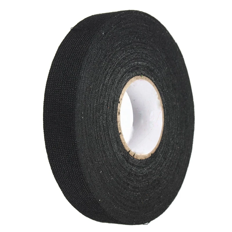 

Hot Adhesive Cloth Fabric Tape Cable Looms Wiring Harness 19mm x 15M For Car Auto Strong Adhesive Force