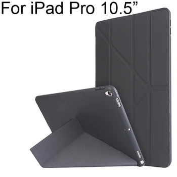 

Soft Silicone Smart Cover Transform Case for iPad Pro 10.5 Protective Shell Skin for iPad Air 3 10.5" Pro10.5 inch 3 fold Stand