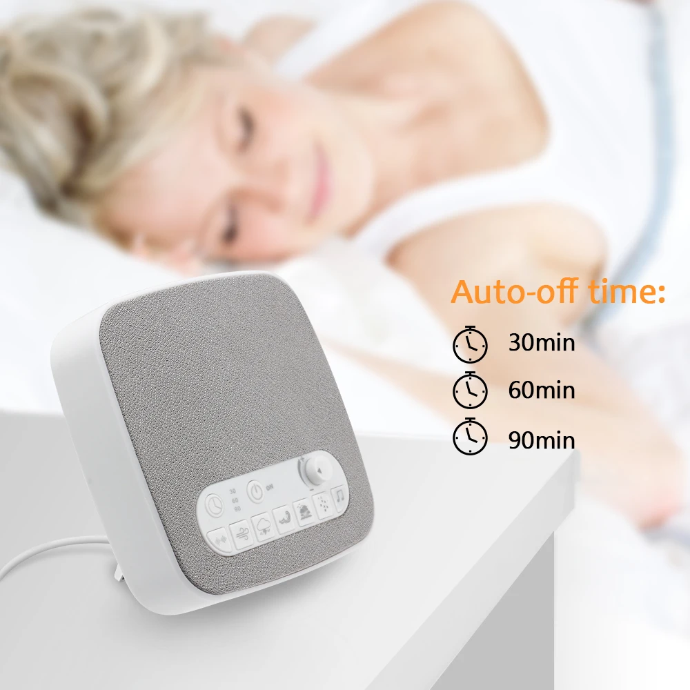 

Baby Sleep White Noise Machine Soothers Sound Record Voice Sensor with 7 Soothing Sound Auto-off Timer Baby Sleeping Monitor