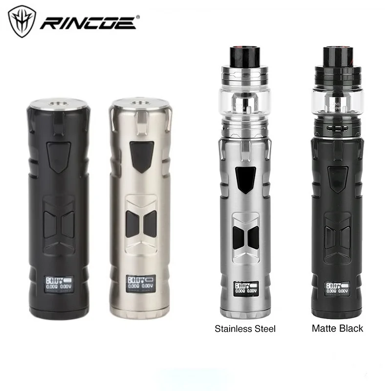 

Heavengifts Rincoe Mechman 80W TC Kit with 4.5ml Mesh Tank Power by 18650 Battery Vape pen vs Drag 2/ Shogun/ Punk 86W/ Pen 22