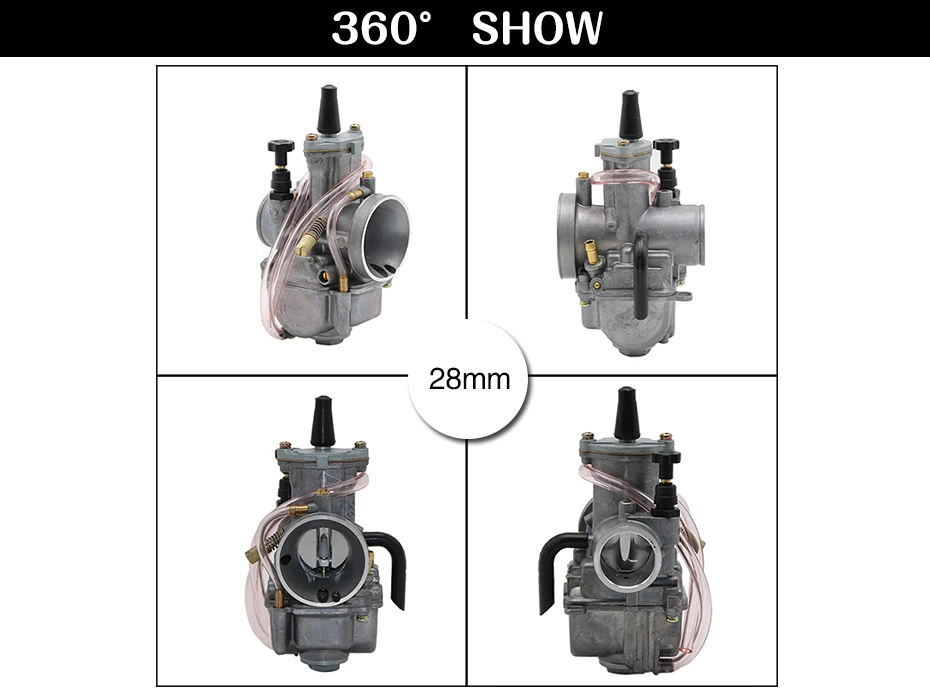 ZSDTRP мотоцикл Keihin косо око МОТОЦИКЛ КАРБЮРАТОР Carburador 21 24 26 28 30 32 34 мм с мощность Jet для большинства 2T 4T Moto