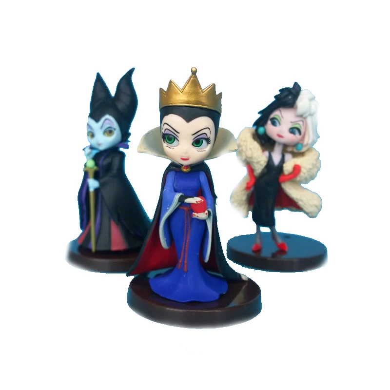 3 шт./компл. Q posket Petit Villains набор Maleficent Cruella de Vil фигурка королевы игрушка подарок для