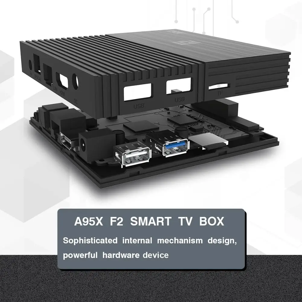 A95X F2 Smart TV Box Android 9 0 4 Гб 64 Amlogic S905X2 1080p 4K Wi Fi Google Play Декодер каналов кабельного