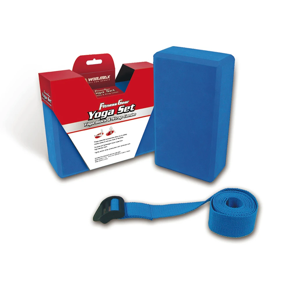 Yoga Equipment Set EVA Yoga Block Yoga Band Gym Practice Sport Tool
